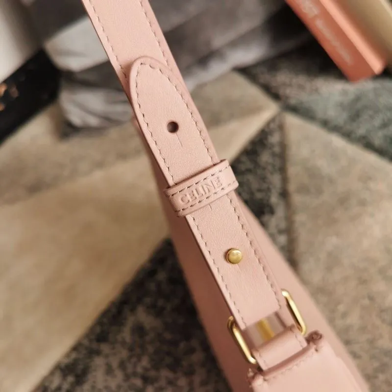 Celine Pink Leather Shoulder Bag - Image 7