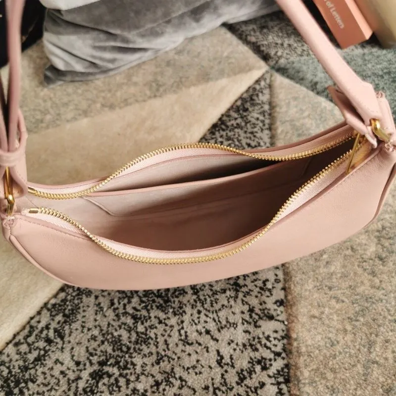 Celine Pink Leather Shoulder Bag - Image 8