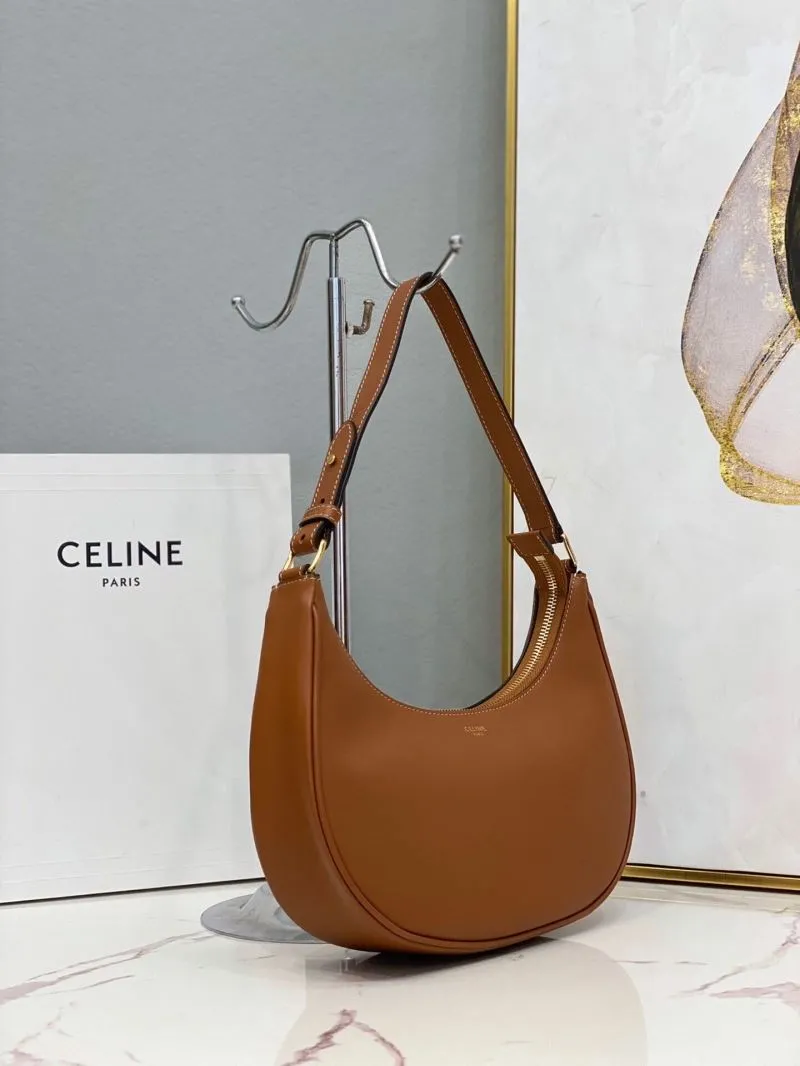 Alternative view of Celine Brown Leather Shoulder Bag