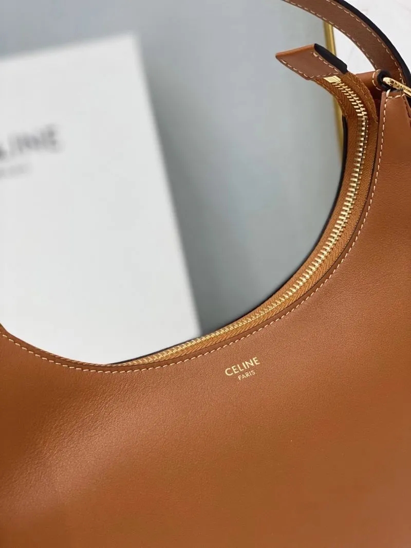 Celine Brown Leather Shoulder Bag - Image 5
