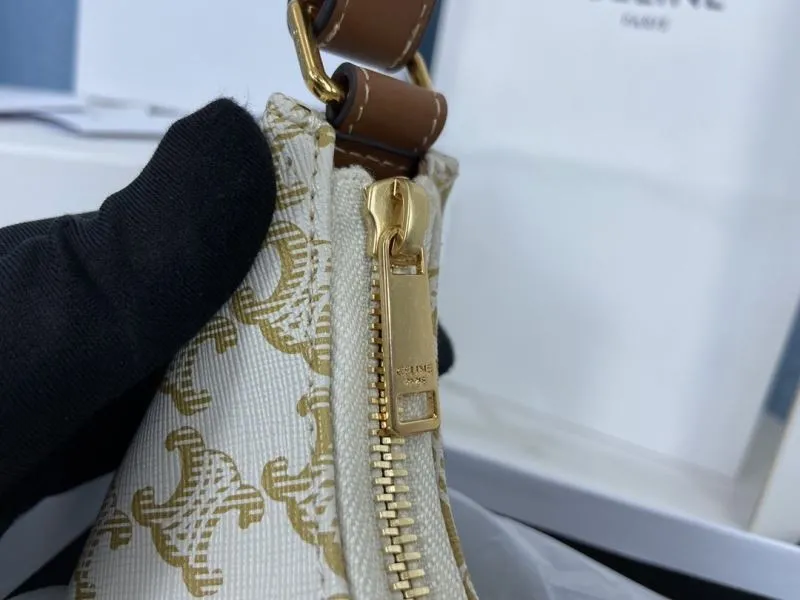 Celine White Monogram Shoulder Bag 40 - Image 5
