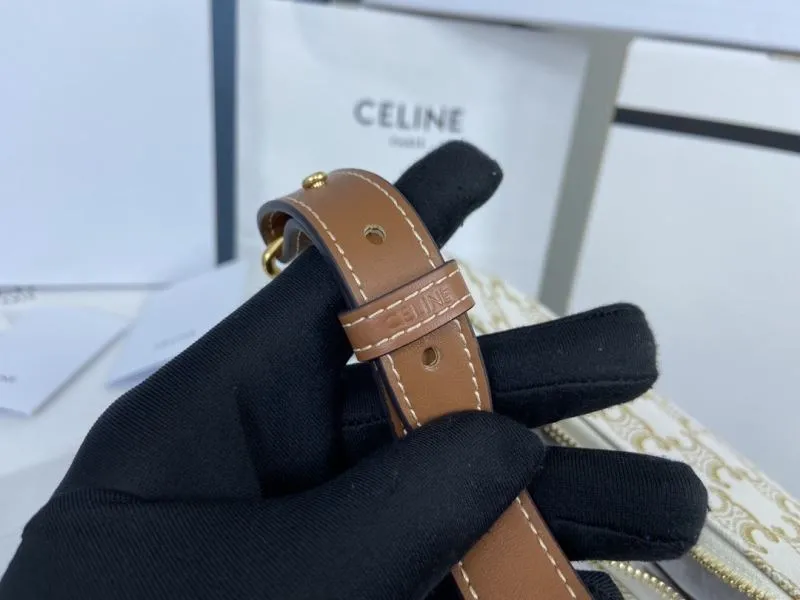 Celine White Monogram Shoulder Bag 40 - Image 8