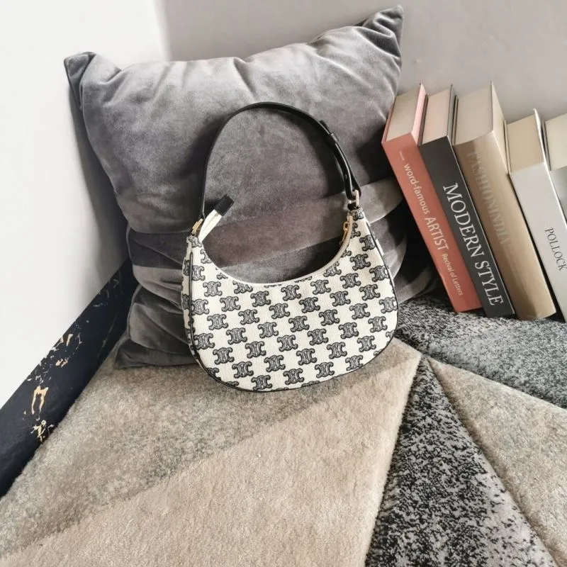 Celine White Monogram Shoulder Bag