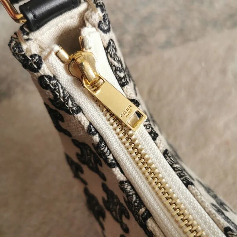 Celine White Monogram Shoulder Bag - Image 6