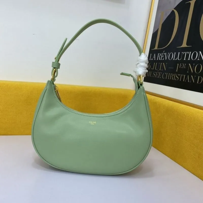 Celine Mint Green Hobo Shoulder Bag