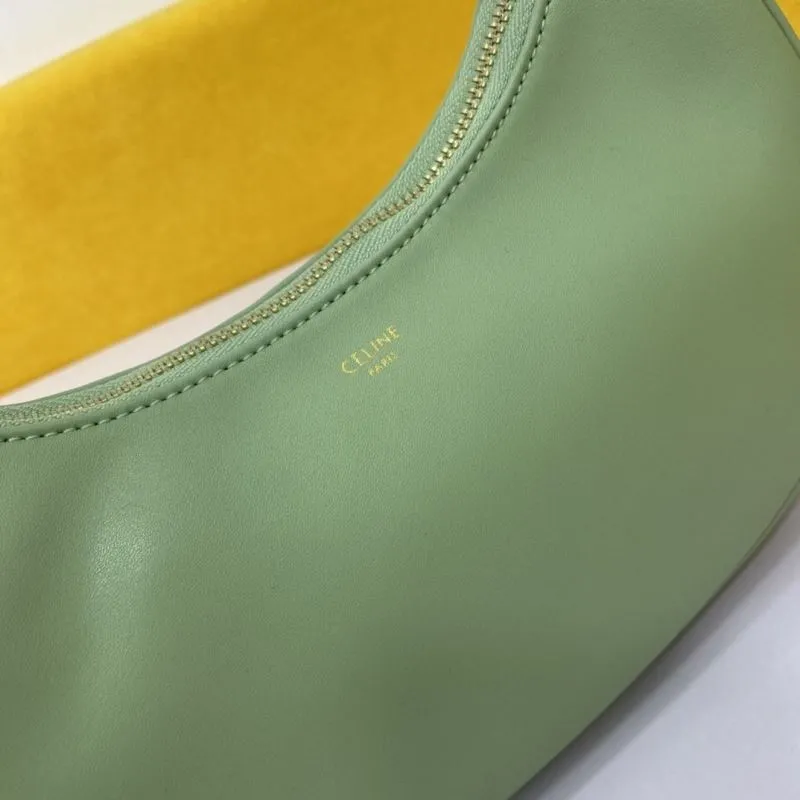 Celine Mint Green Hobo Shoulder Bag - Image 4