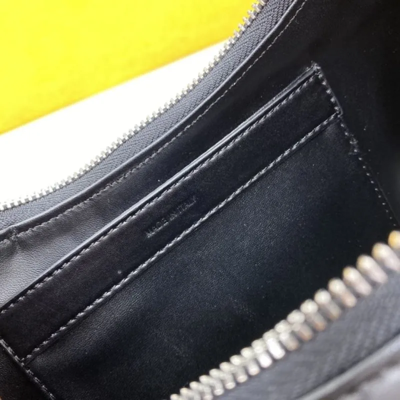 Celine Black Leather Hobo Shoulder Bag - Image 8