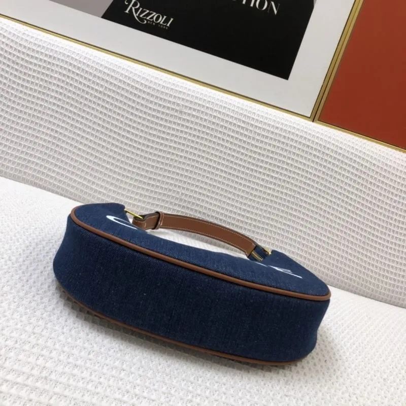 Celine Denim Shoulder Bag 22cm Model 3007 - Image 7