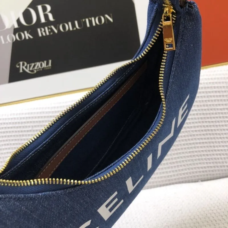 Celine Denim Shoulder Bag 22cm Model 3007 - Image 8