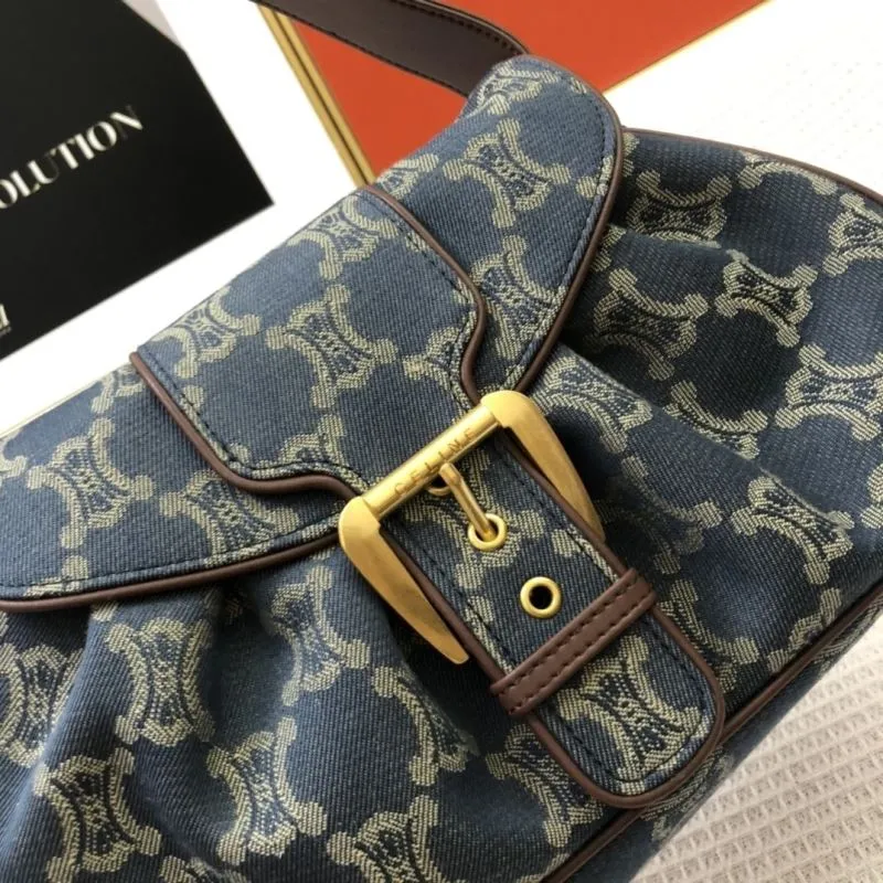 Celine 3038 Denim Blue Large Underarm Bag - Image 4