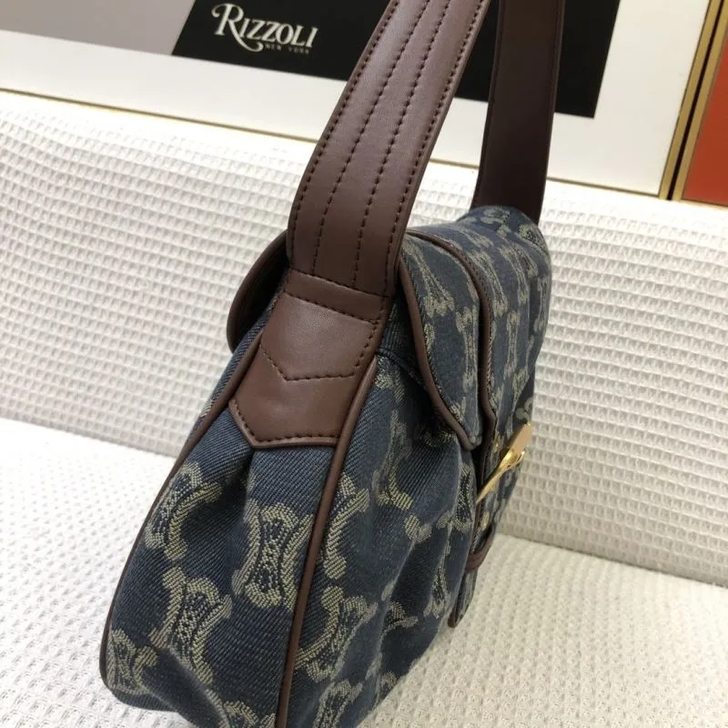 Celine 3038 Denim Blue Large Underarm Bag - Image 6