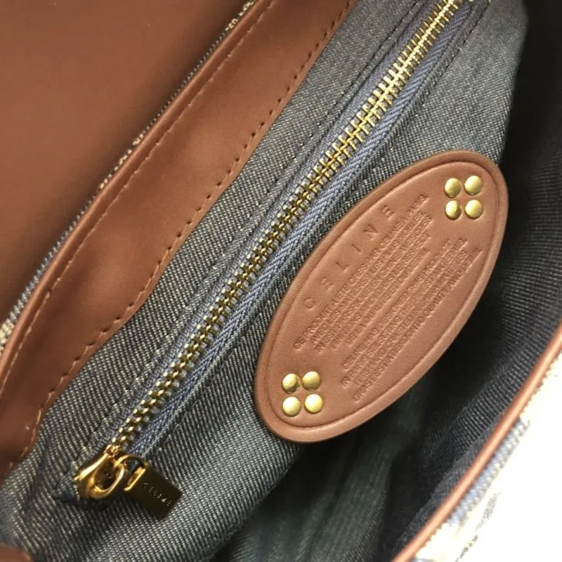 Celine 3038 Denim Blue Large Underarm Bag - Image 9