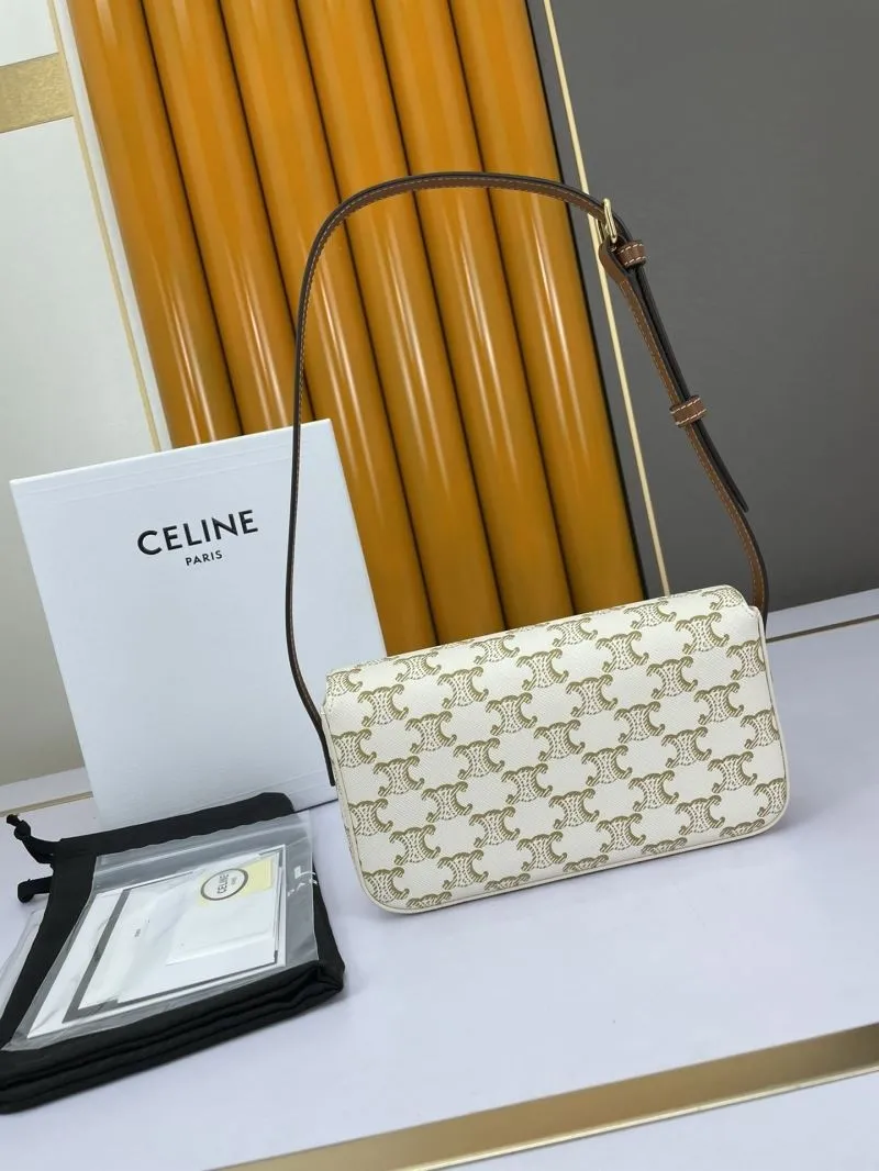 Celine White Monogram Shoulder Bag - Image 3