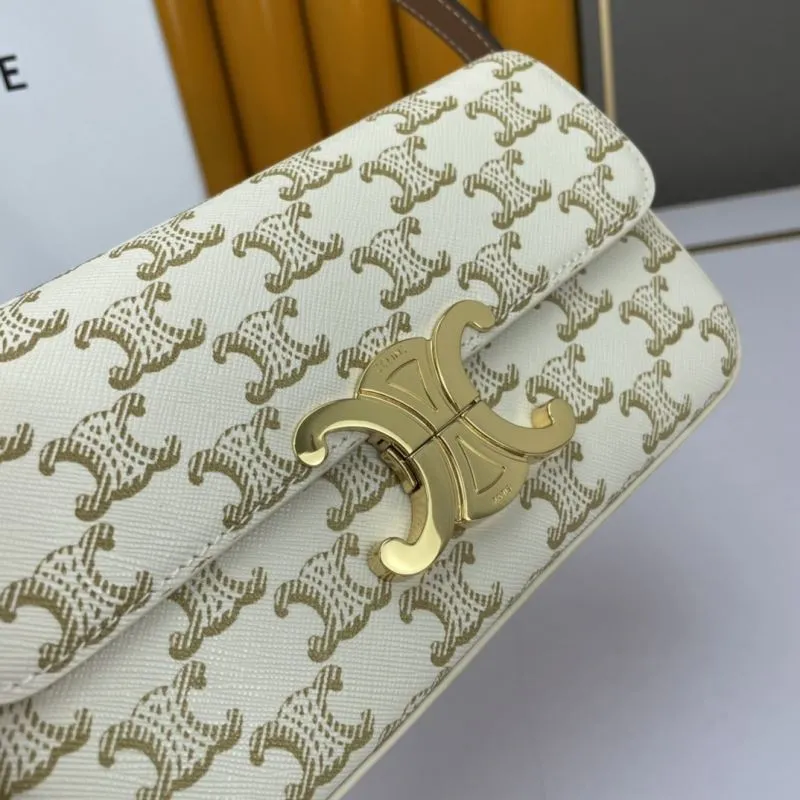 Celine White Monogram Shoulder Bag - Image 5