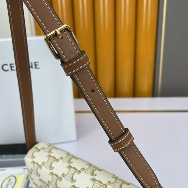 Celine White Monogram Shoulder Bag - Image 6