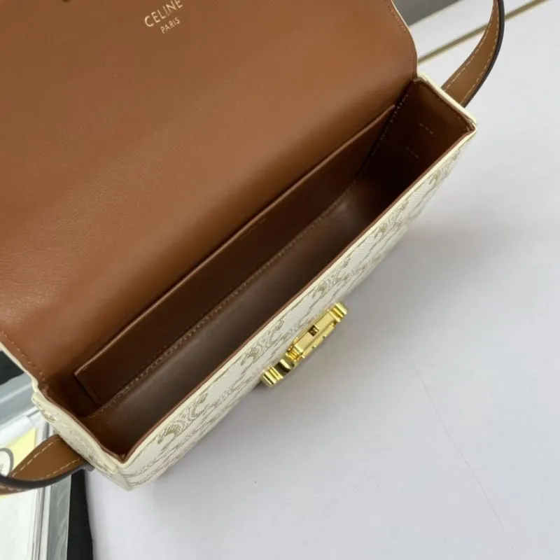 Celine White Monogram Shoulder Bag - Image 7