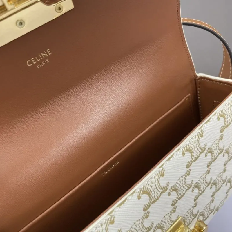 Celine White Monogram Shoulder Bag - Image 8