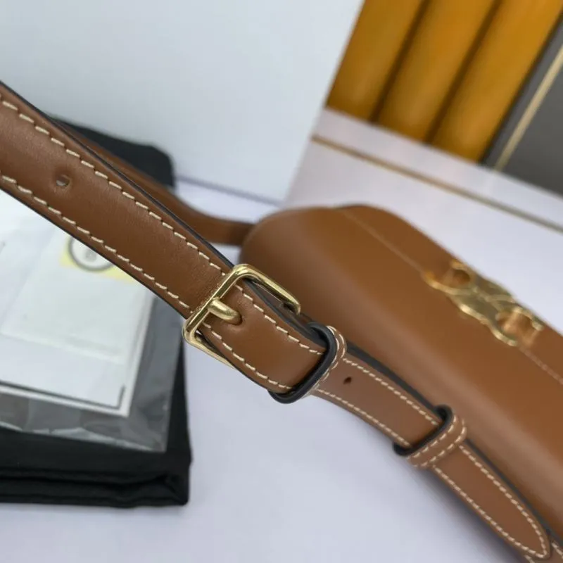 Celine Brown Leather Shoulder Bag 63 - Image 6