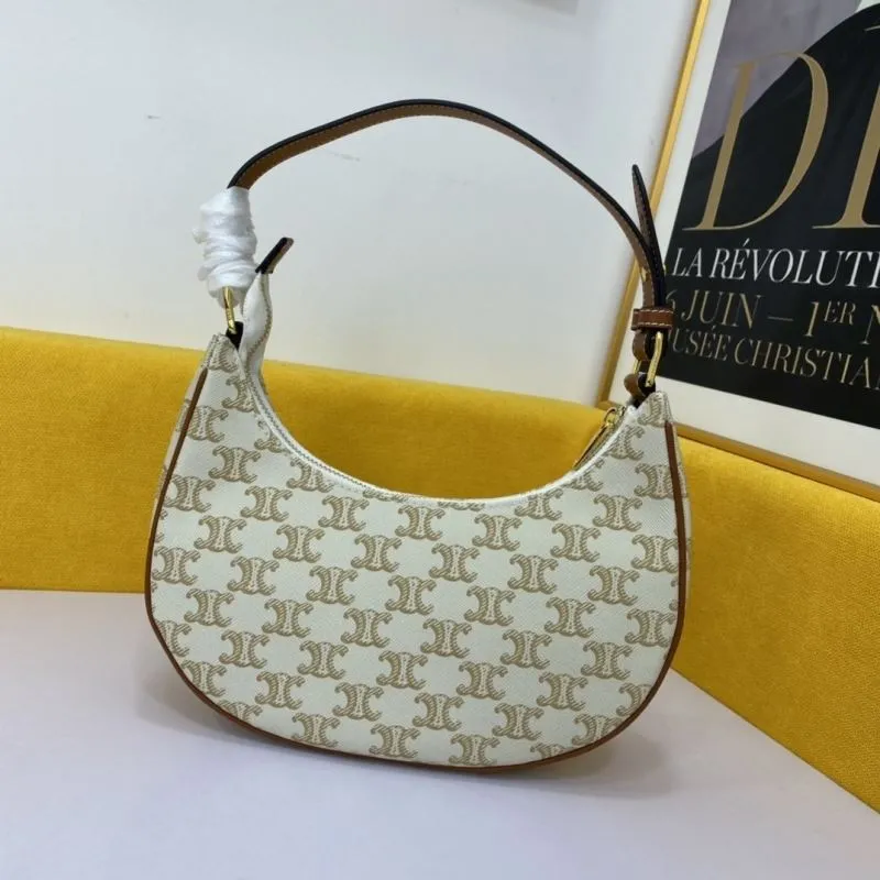 Celine White Monogram Shoulder Bag - Image 3