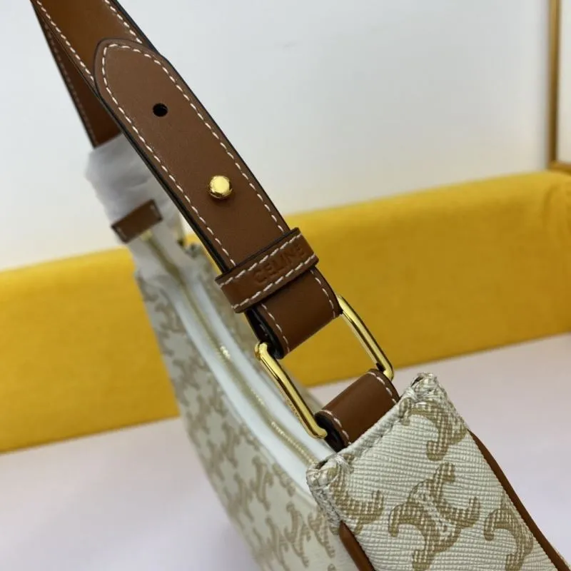 Celine White Monogram Shoulder Bag - Image 4
