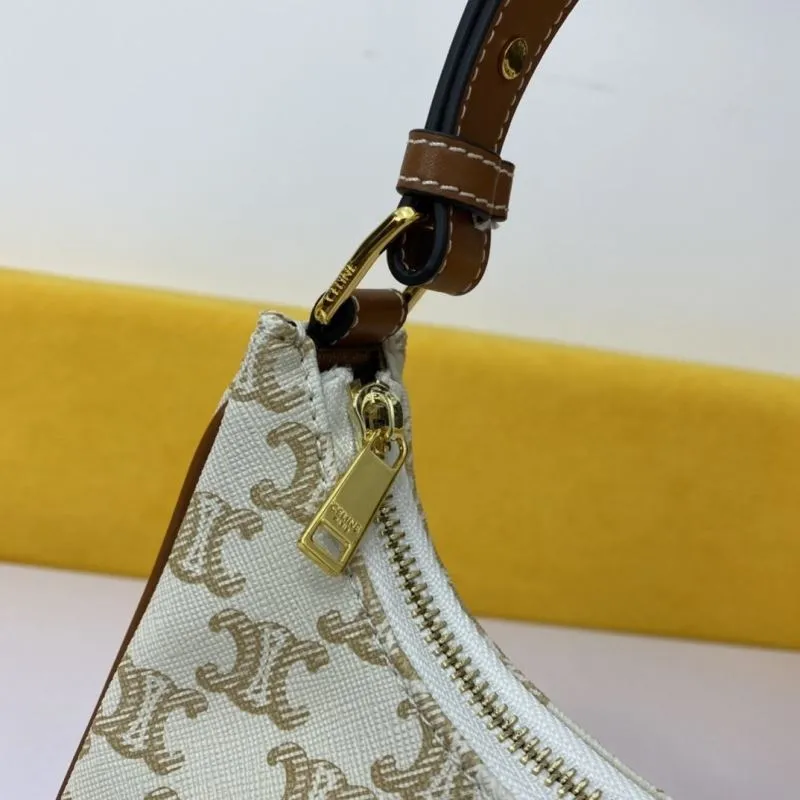 Celine White Monogram Shoulder Bag - Image 5