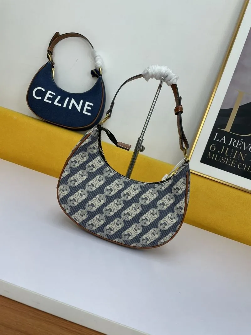 Celine Women's Blue Monogram Shoulder Bag - Image 3