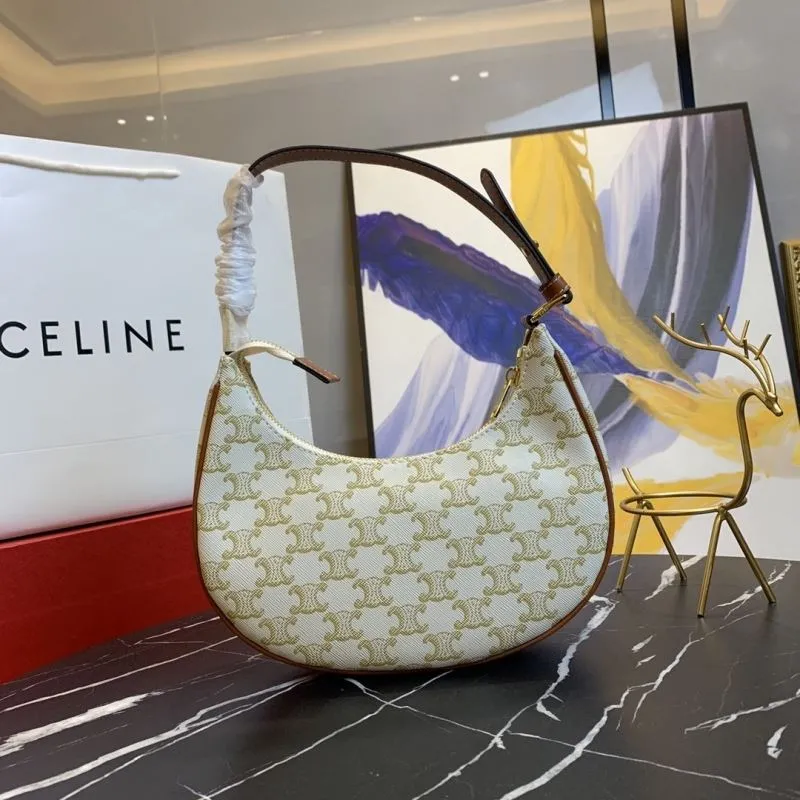 Celine Monogram Beige Shoulder Bag - Image 3
