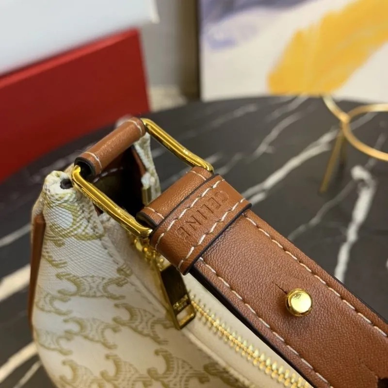 Celine Monogram Beige Shoulder Bag - Image 6