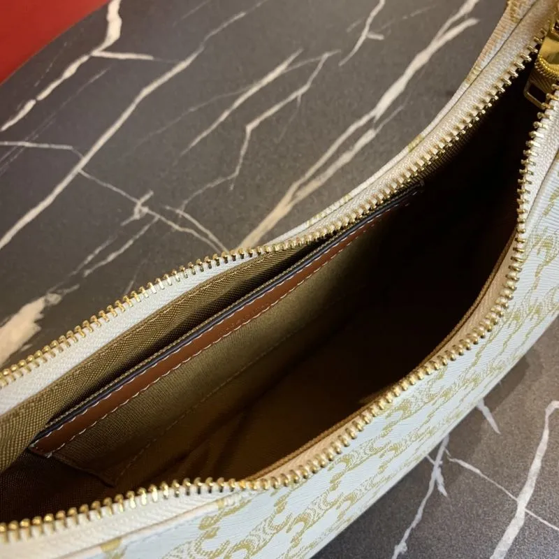 Celine Monogram Beige Shoulder Bag - Image 9