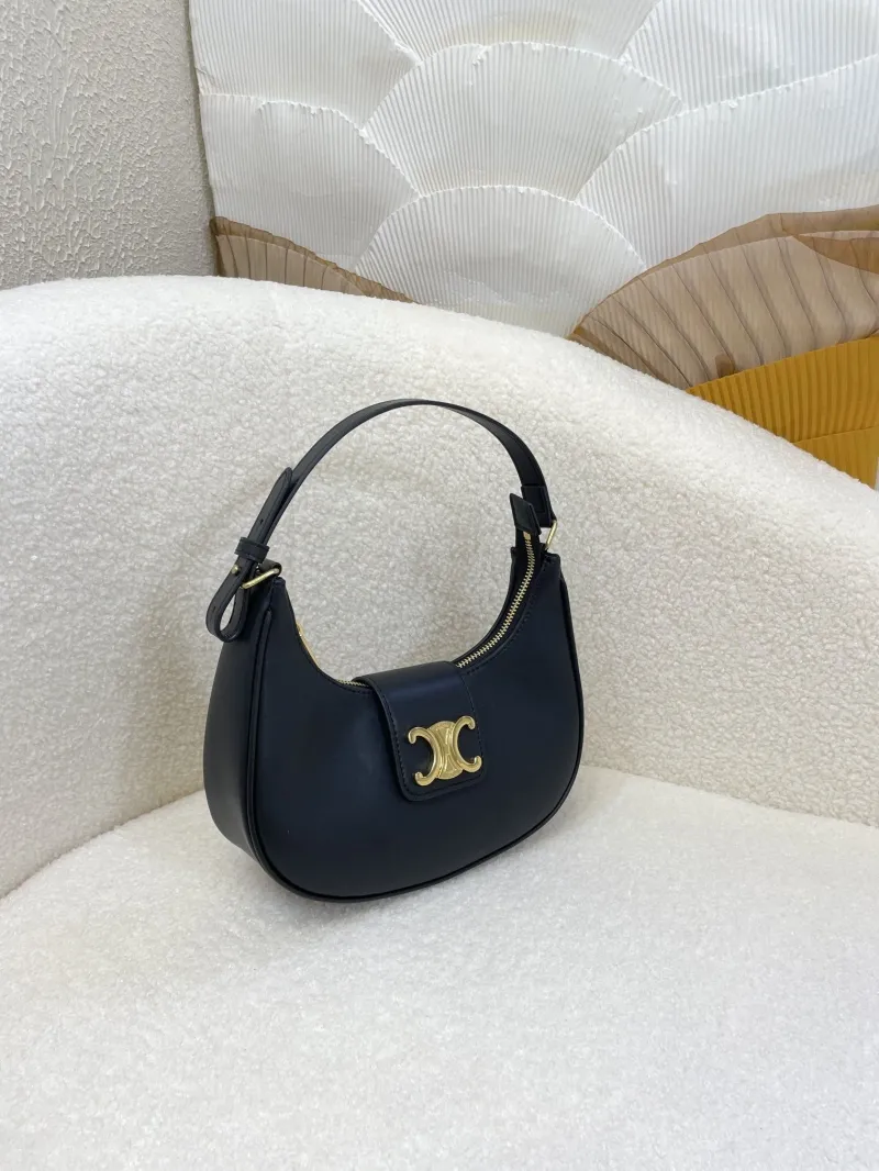 Celine Black Hobo Shoulder Bag - Image 3