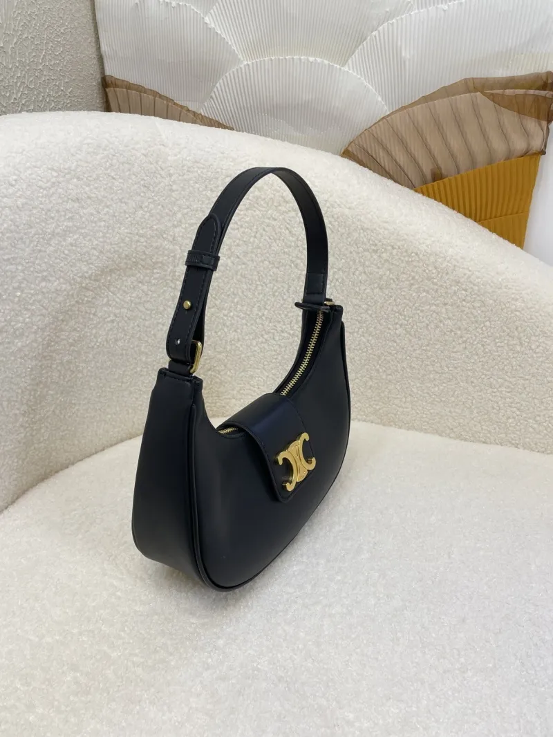 Celine Black Hobo Shoulder Bag - Image 4