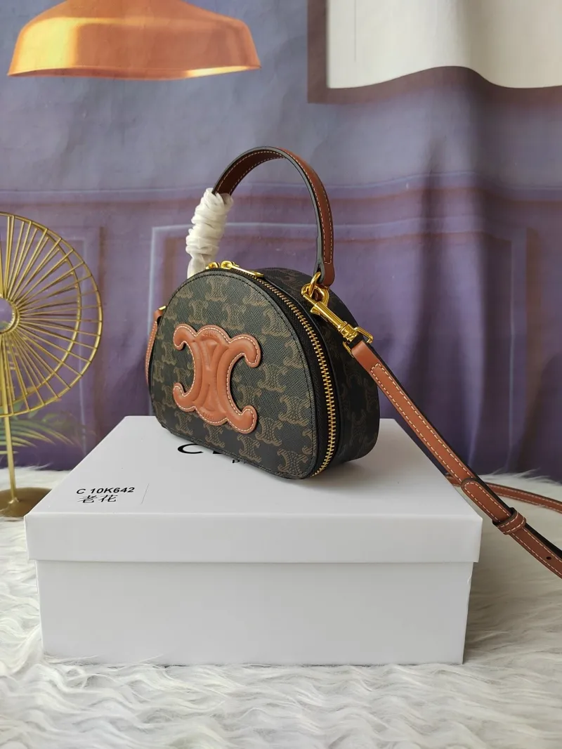 Celine Monogram Top Handle Crossbody Bag C10K642 - Image 3