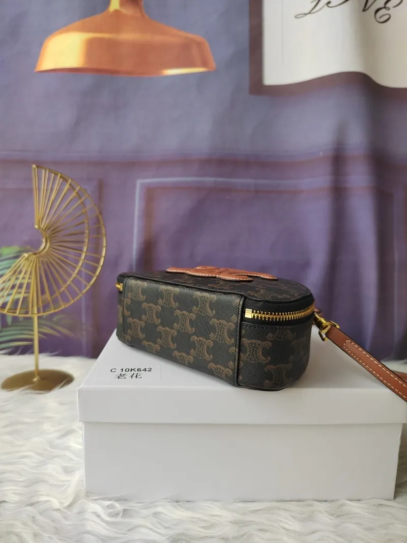 Celine Monogram Top Handle Crossbody Bag C10K642 - Image 4