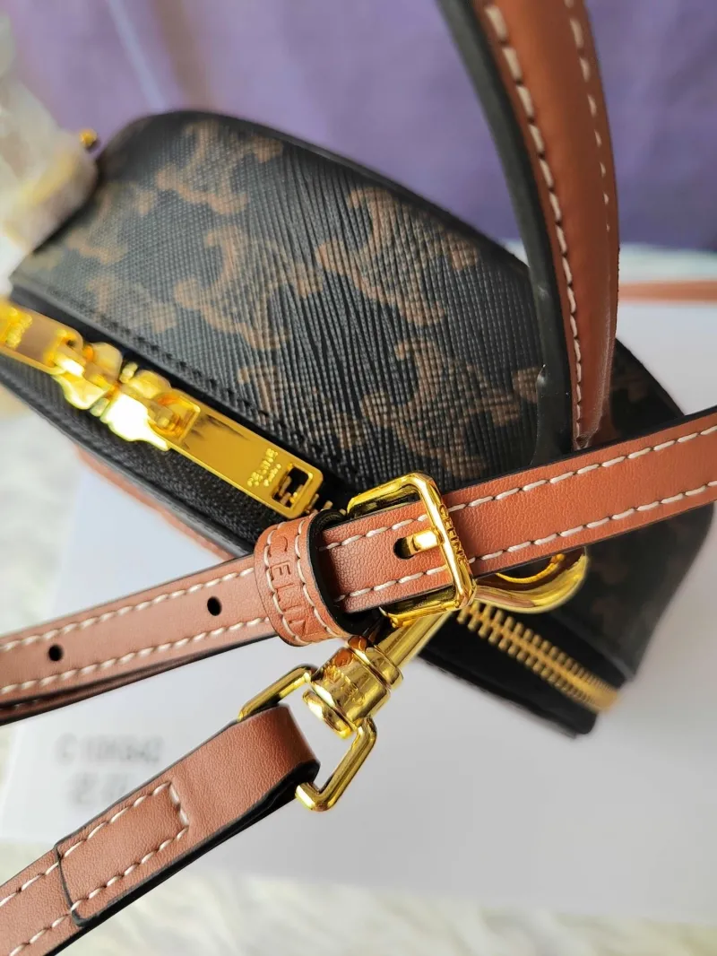 Celine Monogram Top Handle Crossbody Bag C10K642 - Image 6