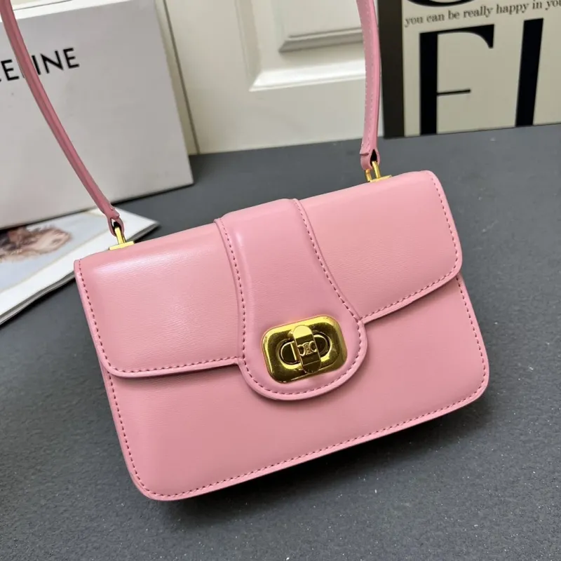 Celine Pink Top Handle Bag 6646SQ - Image 4