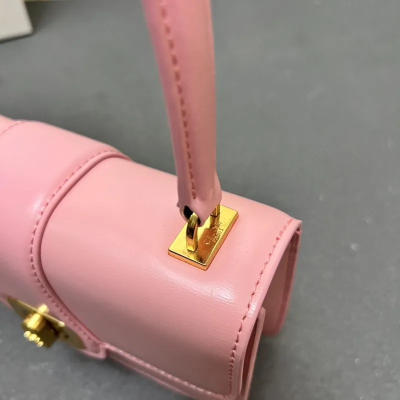 Celine Pink Top Handle Bag 6646SQ - Image 6