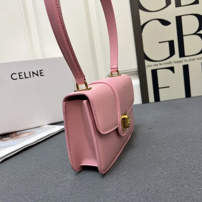 Celine Pink Top Handle Bag 6646SQ - Image 7