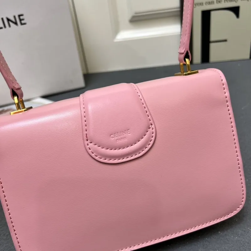Celine Pink Top Handle Bag 6646SQ - Image 9