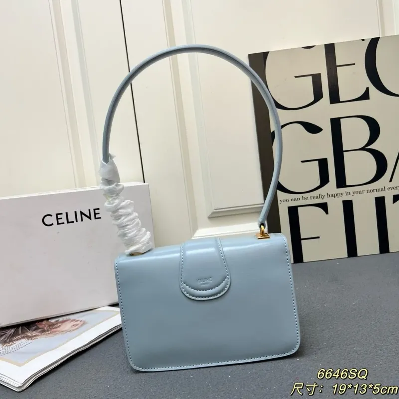 Celine Light Blue Top Handle Bag 6646SQ - Image 3