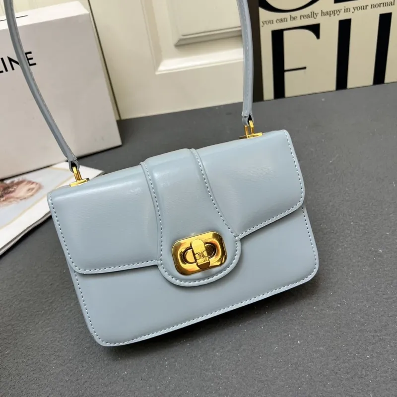 Celine Light Blue Top Handle Bag 6646SQ - Image 4