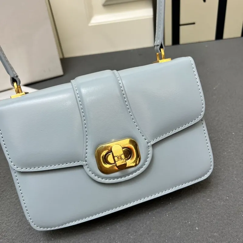 Celine Light Blue Top Handle Bag 6646SQ - Image 5