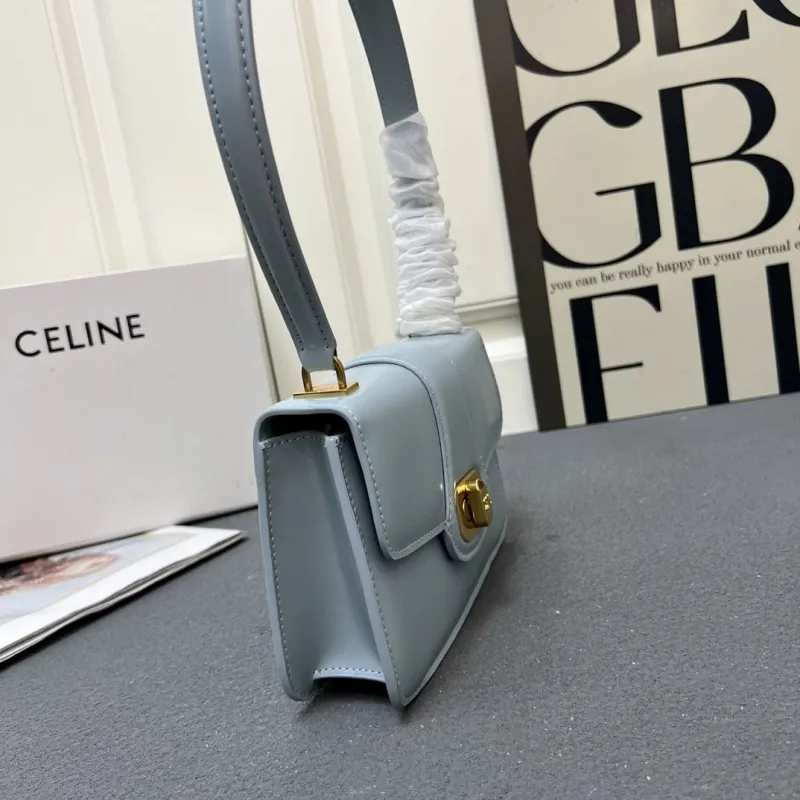 Celine Light Blue Top Handle Bag 6646SQ - Image 7
