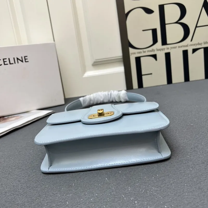 Celine Light Blue Top Handle Bag 6646SQ - Image 8