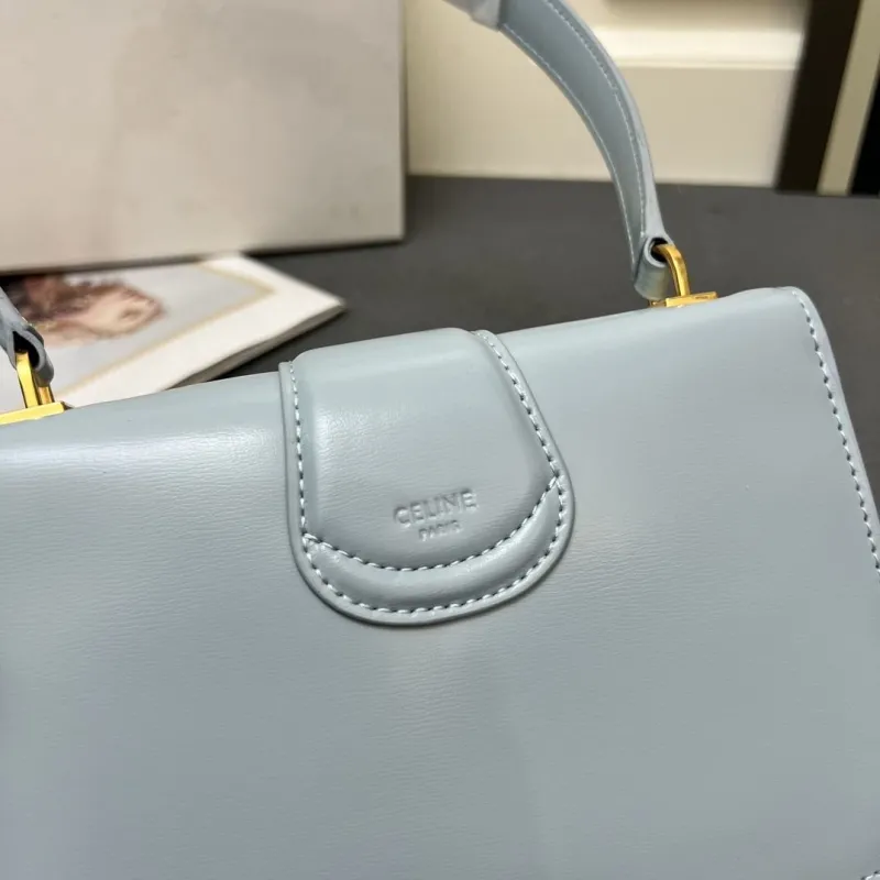 Celine Light Blue Top Handle Bag 6646SQ - Image 9