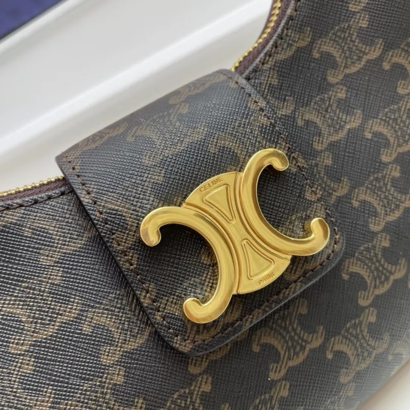 Celine Dark Monogram Hobo Bag KK3958 - Image 4