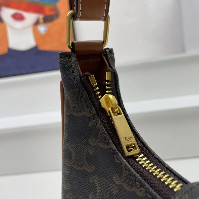 Celine Dark Monogram Hobo Bag KK3958 - Image 5