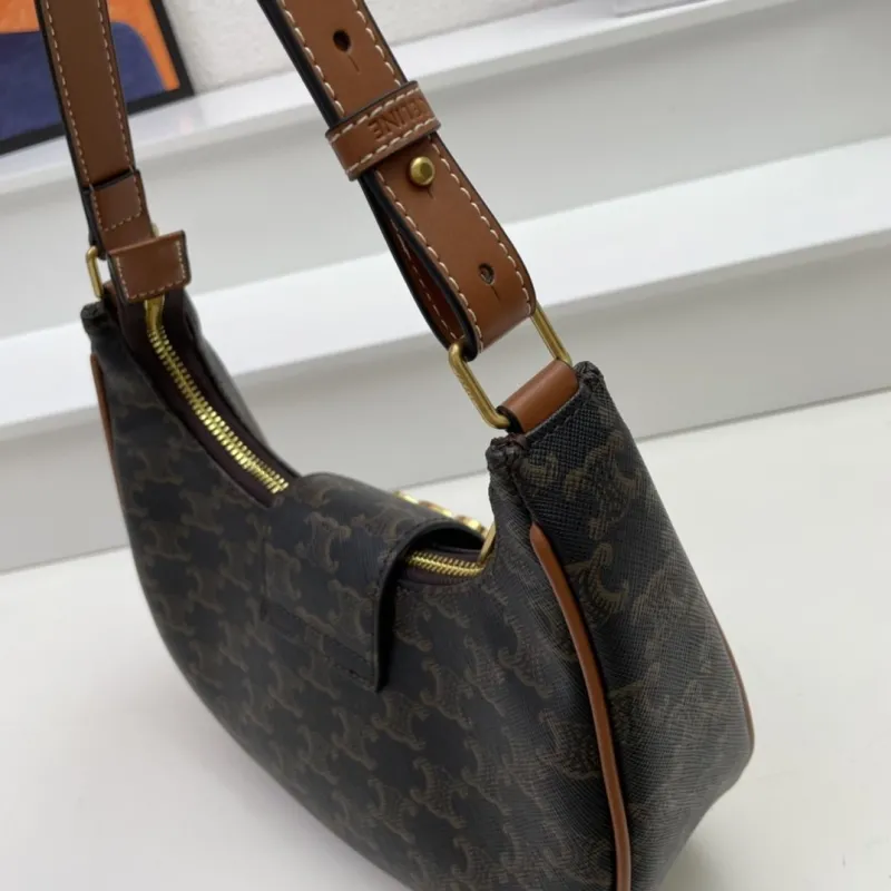 Celine Dark Monogram Hobo Bag KK3958 - Image 6