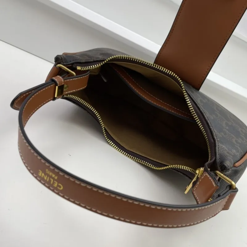 Celine Dark Monogram Hobo Bag KK3958 - Image 8