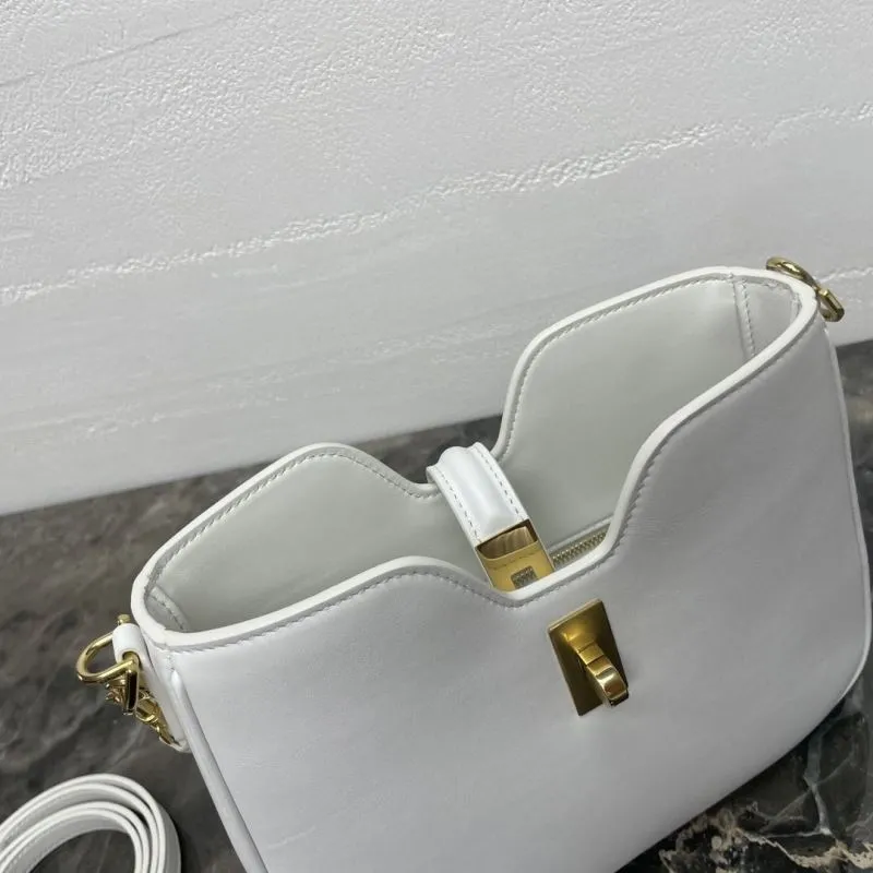 Celine White Top Handle Bag 64 - Image 7