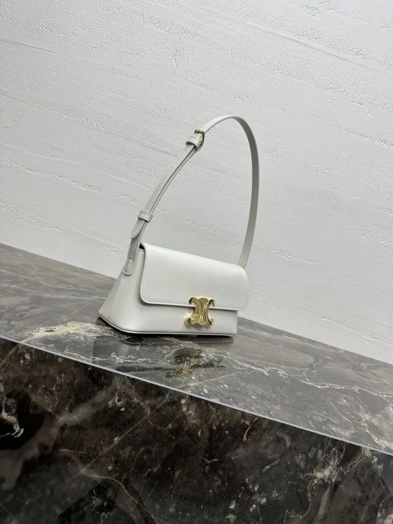 Alternative view of Celine White Top Handle Shoulder Bag